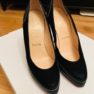Christian Louboutin Black Defil Calf Pumps Size 37